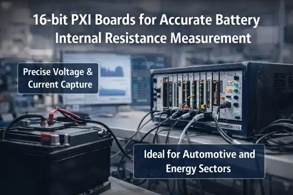 Can 16-bit PXI analog acquisition board measure battery internal resistance?